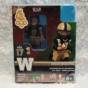 3/$25 Sealed 2014 CFL Nick Moore Mini Figure G1LE Series 1 by OYO Sports!!
